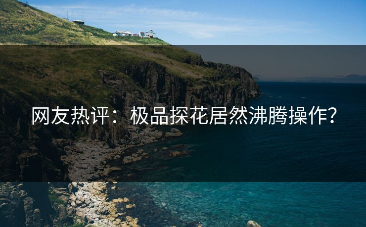 网友热评：极品探花居然沸腾操作？