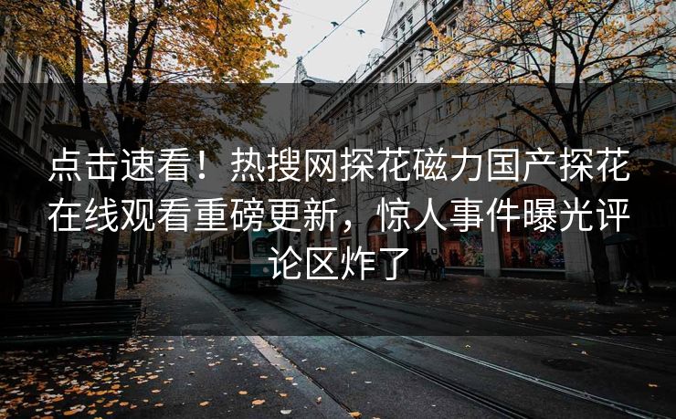 点击速看！热搜网探花磁力国产探花在线观看重磅更新，惊人事件曝光评论区炸了