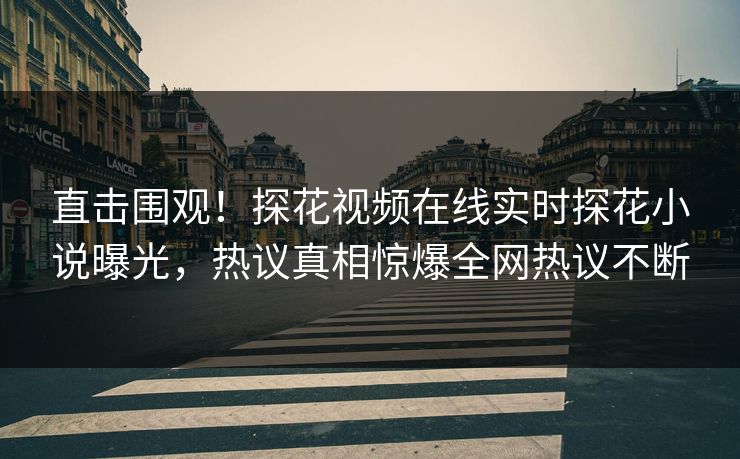 直击围观！探花视频在线实时探花小说曝光，热议真相惊爆全网热议不断