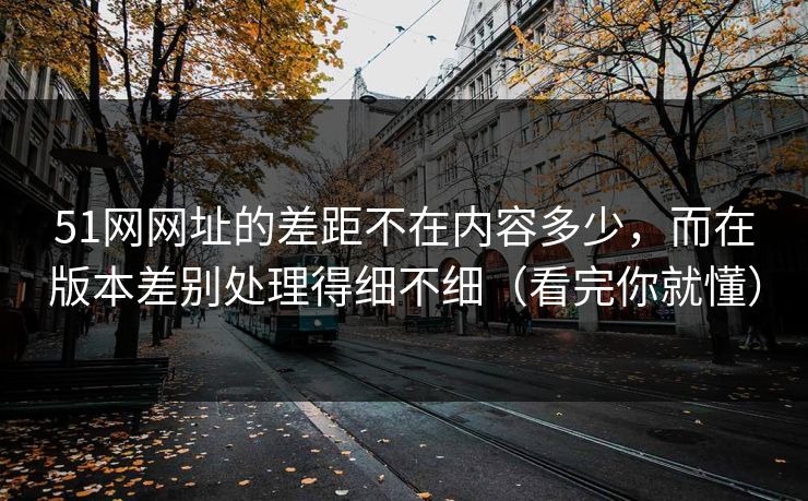 51网网址的差距不在内容多少，而在版本差别处理得细不细（看完你就懂）